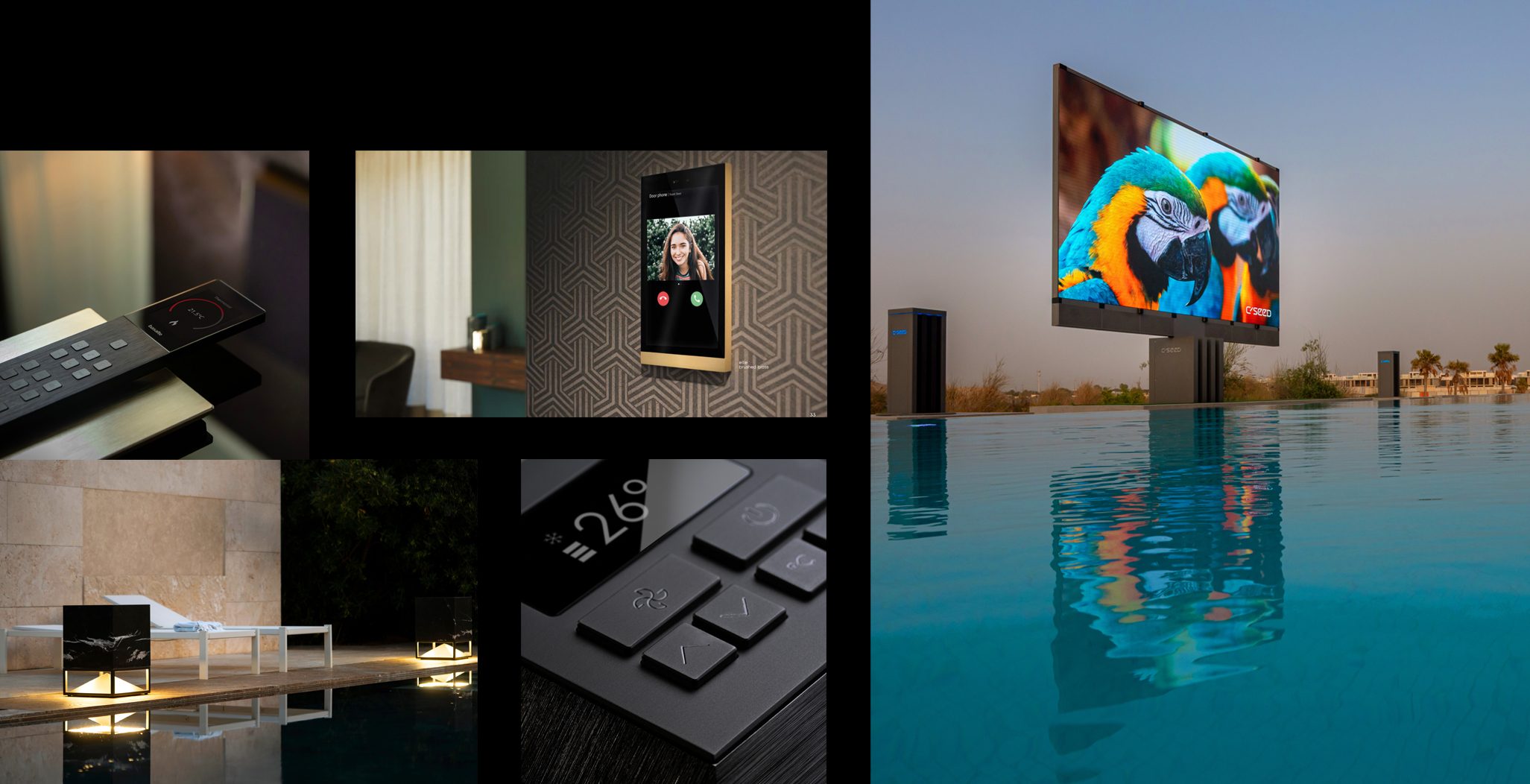 Smart home lighting and control integrated into a luxury villa interior in Dubai